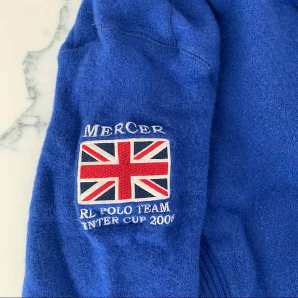 Polo by Ralph Lauren Opened with 5 Buttons Straight Collar trimmed Sweater Shirt - Picture 5 of 10